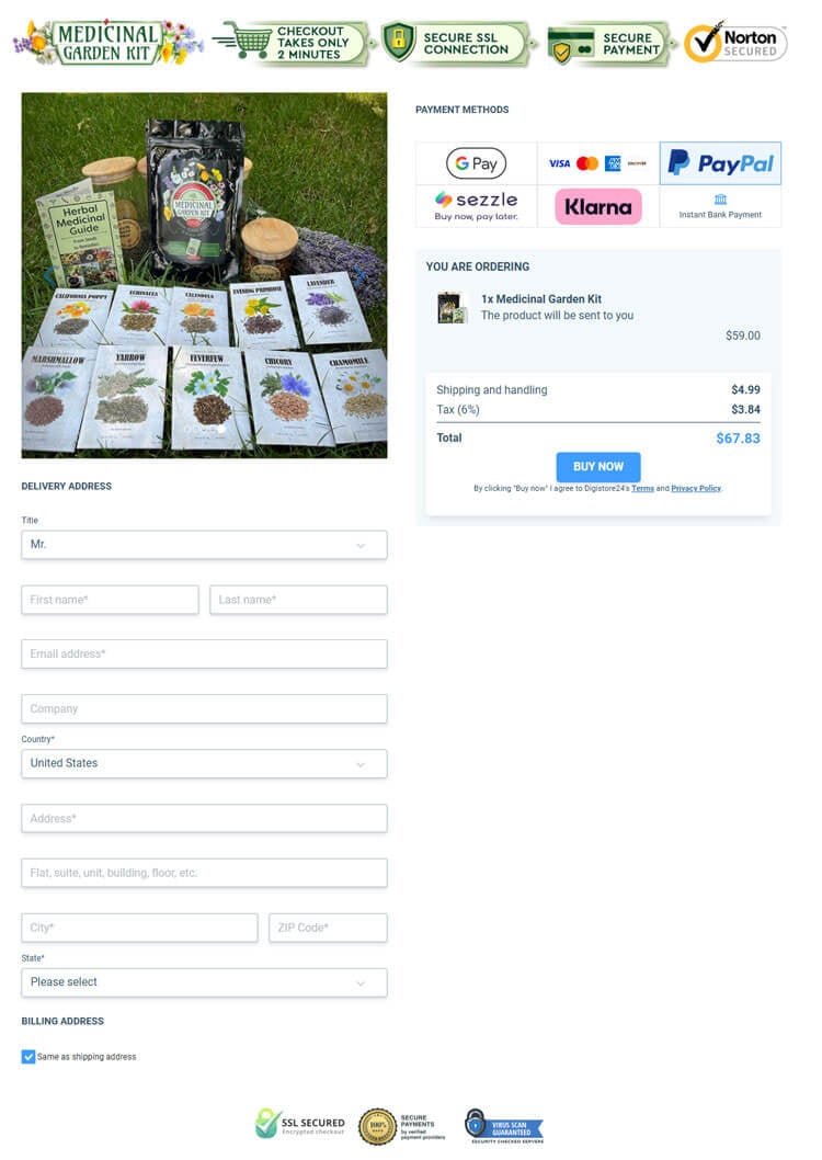 Medicinal-Garden-Kit-Paymnet-digistore24